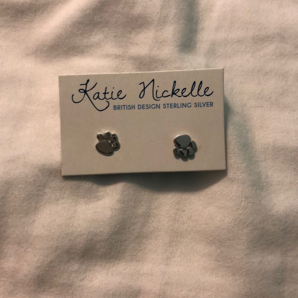 Katie Nickelle paw earrings